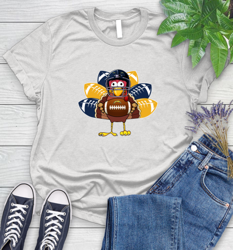 San Diego Chargers Turkey Thanksgiving Day Women's T-Shirt