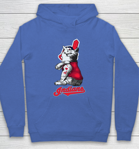 MLB Baseball My Cat Loves Cleveland Indians Hoodie 6