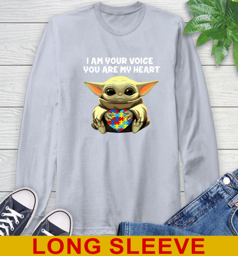 I Am Your Voice You Are My Heart Baby Yoda Autism Awareness Shirt 60