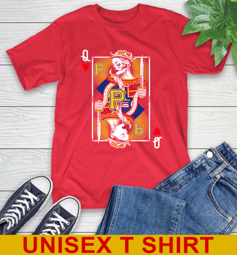 MLB Baseball Pittsburgh Pirates The Queen Of Hearts Card Shirt T-Shirt - Image 13
