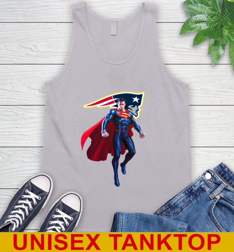 NFL Superman DC Sports Football New England Patriots Tank Top 4