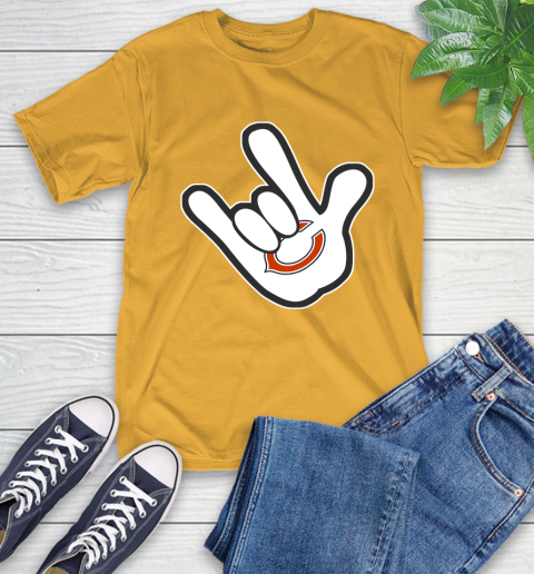 Chicago Bears NFL Football Mickey Rock Hand Disney T-Shirt 4 Chicago Bears NFL Football Mickey Rock Hand Disney T-Shirt - Image 4