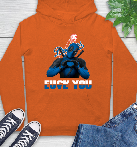 MLB Los Angeles Dodgers Deadpool Love You Fuck You Baseball Sports Hoodie 4