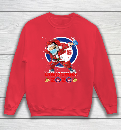 Chicago Cubs Funny Santa Claus Dabbing Christmas 2020 MLB Sweatshirt 7
