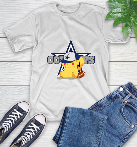 NFL Pikachu Football Sports Dallas Cowboys T-Shirt