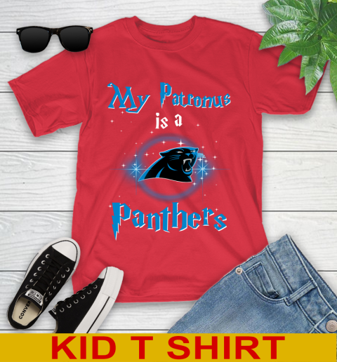 NFL Football Harry Potter My Patronus Is A Carolina Panthers Youth T-Shirt 11