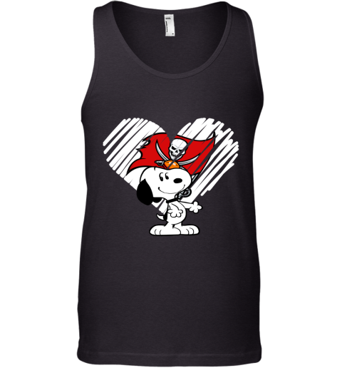 I Love Tampa Bay Buccanners Snoopy In My Heart NFL Tank Top