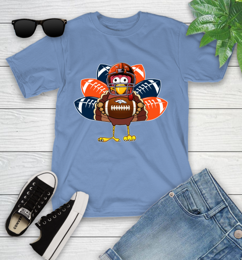 Denver Broncos Turkey Thanksgiving Day Youth T-Shirt 11