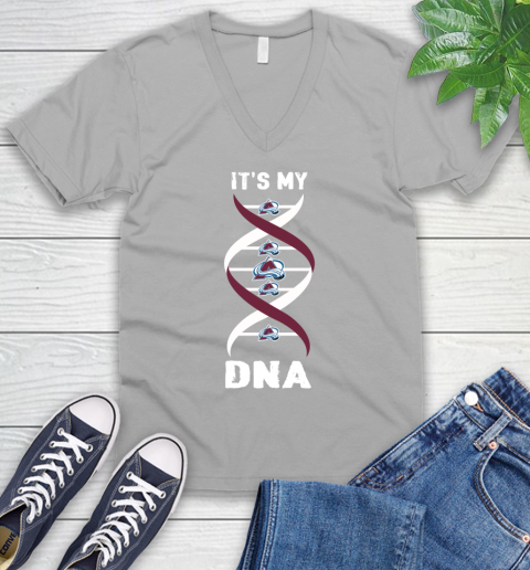 Colorado Avalanche NHL Hockey It's My DNA Sports V-Neck T-Shirt 3
