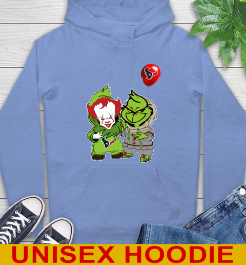 Houston Texans Baby Pennywise Grinch Christmas NFL Football Hoodie 11