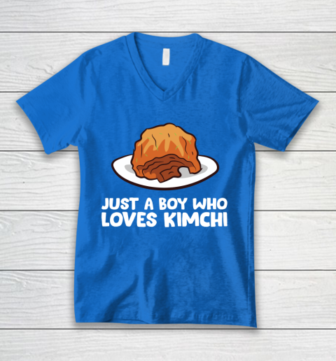 Just a Boy Who Loves Kimchis Funny Kimchi V-Neck T-Shirt 5