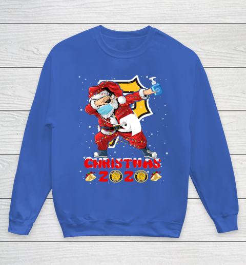 Pittsburgh Pirates Funny Santa Claus Dabbing Christmas 2020 MLB Youth Sweatshirt 6