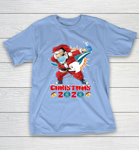 Miami Dolphins Funny Santa Claus Dabbing Christmas 2020 NFL T-Shirt 10