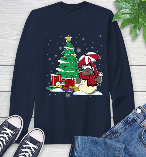 Arizona Diamondbacks MLB Baseball Cute Tonari No Totoro Christmas Sports Long Sleeve T-Shirt 3