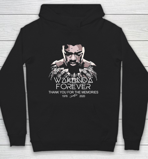 Rip Wakanda 1976 2020 forever thank you for the memories signature Hoodie