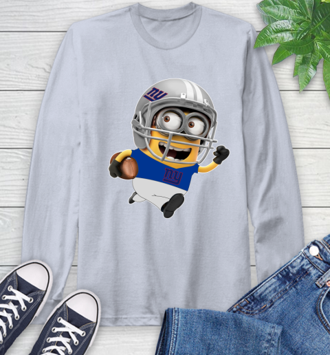 NFL New York Giants Minions Disney Football Sports Long Sleeve T-Shirt 6
