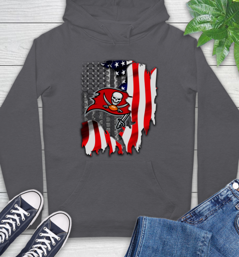 Tampa Bay Buccaneers NFL Football American Flag Hoodie 7