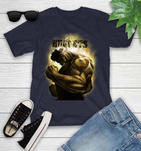 Denver Nuggets NBA Basketball Hulk Marvel Avengers Sports Youth T-Shirt 2