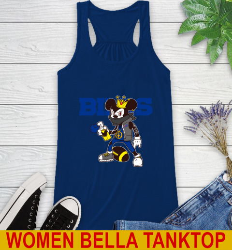 Buffalo Bills NFL Football Mickey Peace Sign Sports Racerback Tank 9