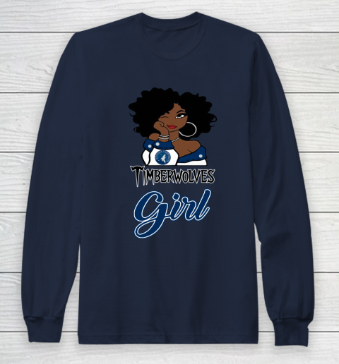 Minnesota Timberwolves Girl NBA Long Sleeve T-Shirt 4