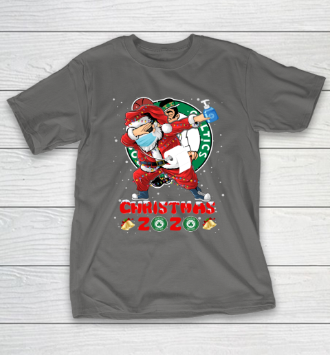 Boston Celtics Funny Santa Claus Dabbing Christmas 2020 NBA T-Shirt 8