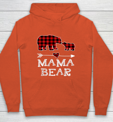 Mama bear hoodie plaid online