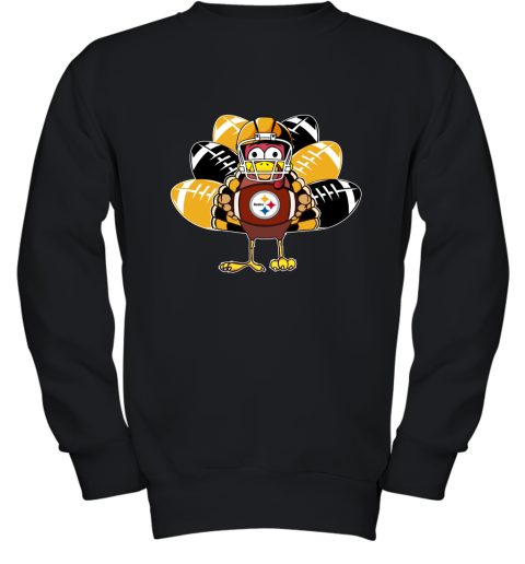 Pittsburg Steelers Turkey Football Thanksgiving Youth Sweatshirt