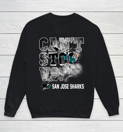 NHL San Jose Sharks Hockey Can't Stop Vs Youth Sweatshirt