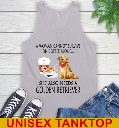 Women cannot survive on coffee alone she also need a GOLDEN tshirt 58