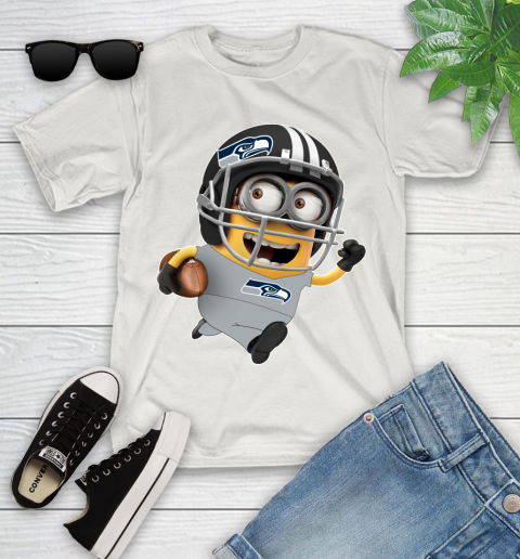 NFL Seattle Seahawks Minions Disney Football Sports Youth T-Shirt 12