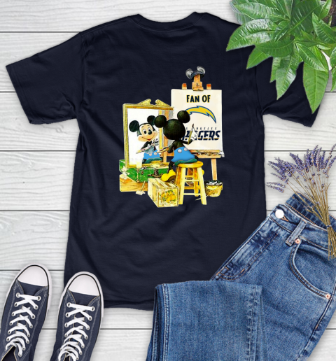 NFL Football Los Angeles Chargers Mickey Drawing Shirt 83