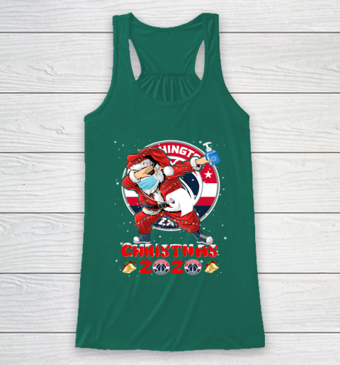 Washington Wizards Funny Santa Claus Dabbing Christmas 2020 NBA Racerback Tank 5