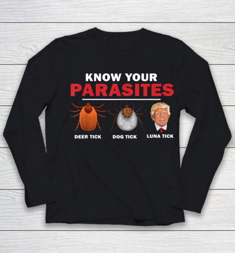 Retro Know Your Parasites Luna Tick Anti Trump Youth Long Sleeve