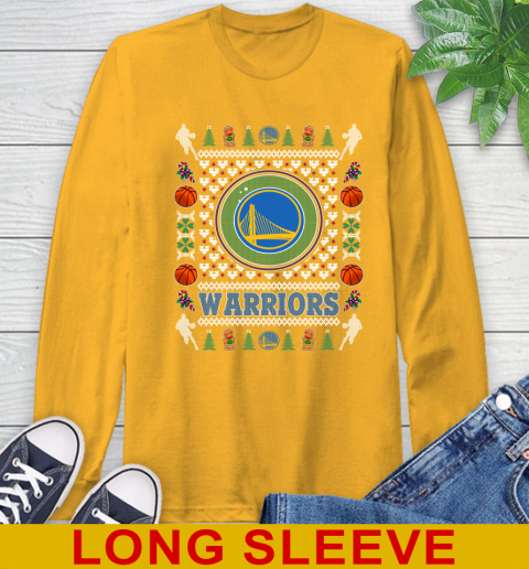 Golden State Warriors Merry Christmas NBA Basketball Loyal Fan Long Sleeve T-Shirt 2