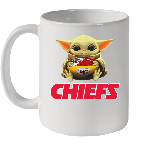 NFL Football Kansas City Chiefs Baby Yoda Star Wars Shirt Ceramic Mug 11oz