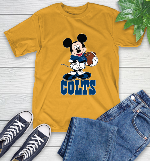 NFL Football Indianapolis Colts Cheerful Mickey Mouse Shirt T-Shirt 3
