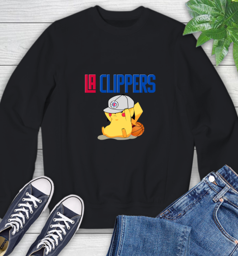 NBA Pikachu Basketball Sports Los Angeles Clippers Sweatshirt 2