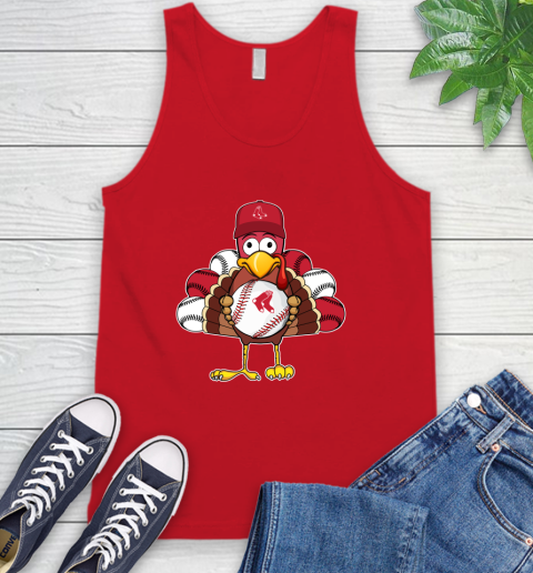 Boston Red Sox Turkey thanksgiving Tank Top 6