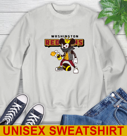 Washington Redskins NFL Football Mickey Peace Sign Sports Sweatshirt 5