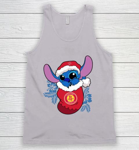 Houston Rockets Christmas Stitch In The Sock Funny Disney NBA Tank Top 4