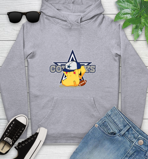NFL Pikachu Football Sports Dallas Cowboys Youth Hoodie 6