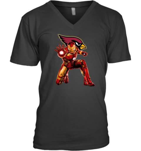NFL Iron Man Arizona Cardinals V-Neck T-Shirt