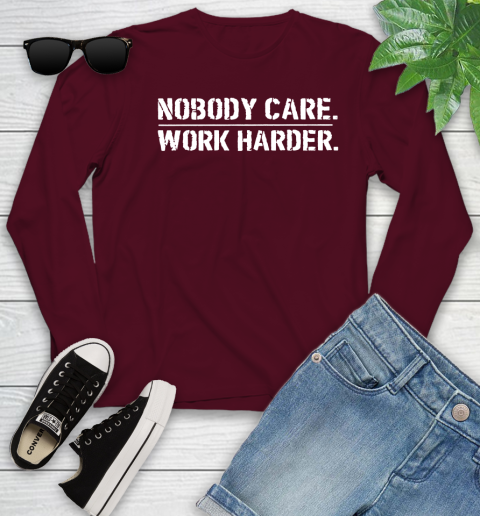 Lamar Jackson Nobody Cares Work Harder Youth Long Sleeve 6