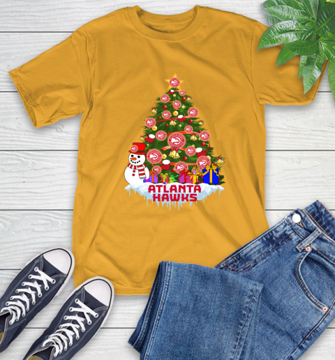 Atlanta Hawks Merry Christmas NBA Basketball Sports T-Shirt 3