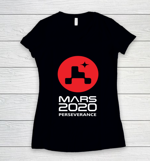 NASA Mars 2020 Perseverance Women's V-Neck T-Shirt