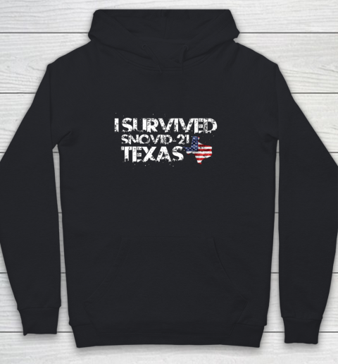 I Survived Snovid 21 Texas Youth Hoodie