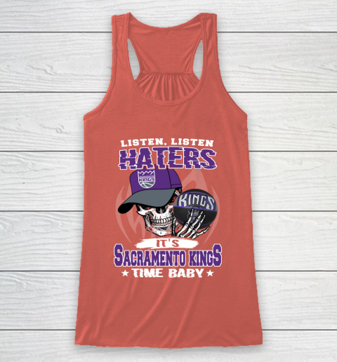 Listen Haters It is KINGS Time Baby NBA Racerback Tank 3