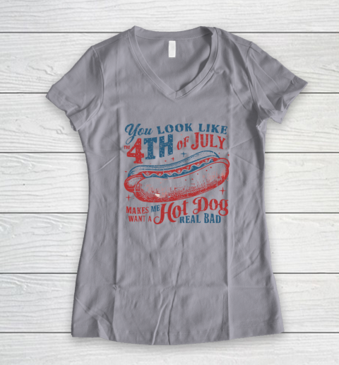 You Look Like The Fourth Of July Women's V-Neck T-Shirt 2