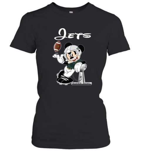 Mickey Jets Taking The Super Bowl Trophy Football Women's T-Shirt