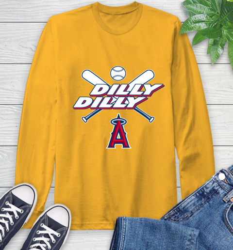 MLB Los Angeles Angels Dilly Dilly Baseball Sports Long Sleeve T-Shirt 3